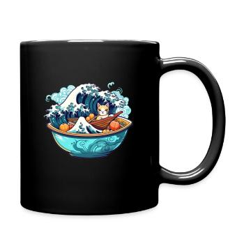 Ramen Bowl T japonais pour Otaku Kawaii Neko - Mug uni - noir - Droite