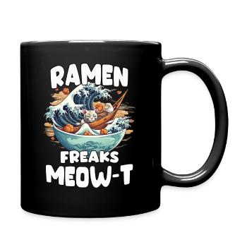 Japanisches Ramen Bowl Kunstwerk für Anime Fans - Tasse einfarbig - Schwarz - Rechts