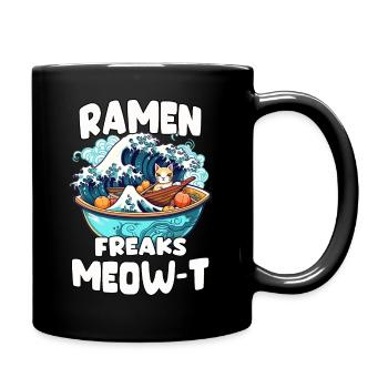 Kawaii Chat et Ramen Otaku Cadeau Neko Ramen - Mug uni - noir - Droite