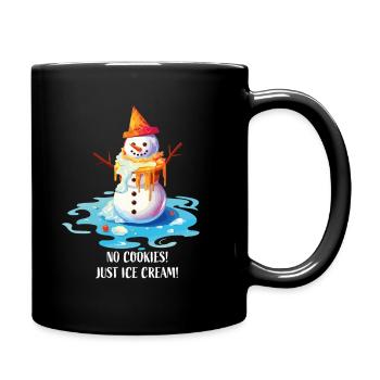Christmas in July Snowman Ice Cream - Full Colour Mug - black - Right