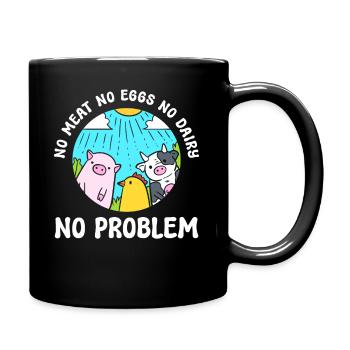 Tierliebhaber Veganer Aktivist - Tasse einfarbig - Schwarz - Rechts