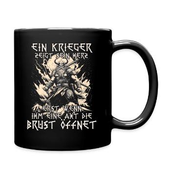 Nordische Mythologie Wikinger Krieger Stärke - Tasse einfarbig - Schwarz - Rechts