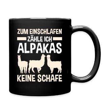 Alpaka - Tasse einfarbig - Schwarz - Rechts