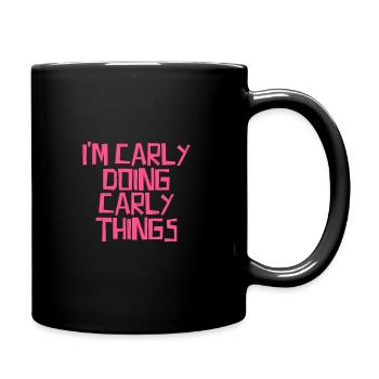 I'm Carly doing Carly things - Full Colour Mug - black - Right