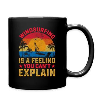 Windsurfing Water Sports - Full Colour Mug - black - Right