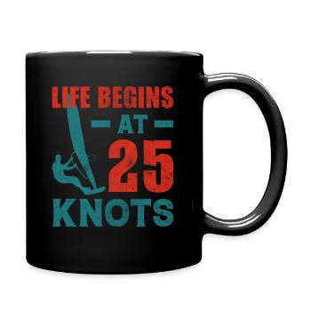 Windsurfing Water Sports - Full Colour Mug - black - Right