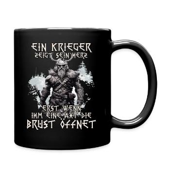 Wikinger Krieger Mythos der Nordmänner Schlachtruf - Tasse einfarbig - Schwarz - Rechts