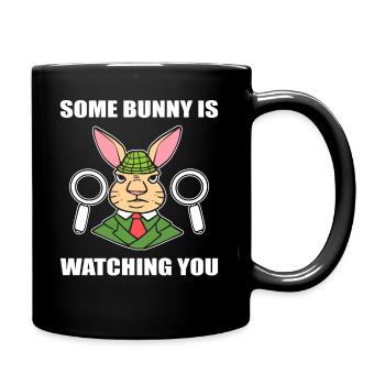 Hasendetektiv Privatdetektiv - Tasse einfarbig - Schwarz - Rechts