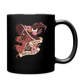 Magic in Us: Vintage Witch Design for Halloween - Full Colour Mug - black - Right