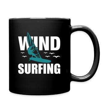 Windsurfing, surfing, water sports, surfers - Full Colour Mug - black - Right