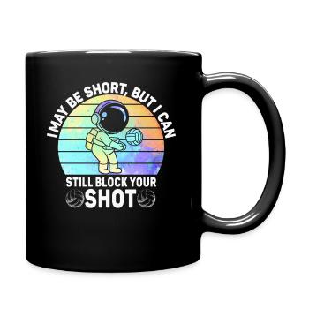 Je peux bloquer votre tir Volleyball de plage - Mug uni - noir - Droite