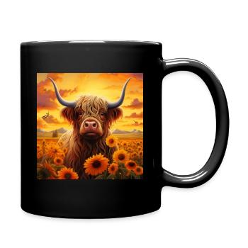 T-shirts graphiques écossais, tasses, casquette autocollante - Mug uni - noir - Droite