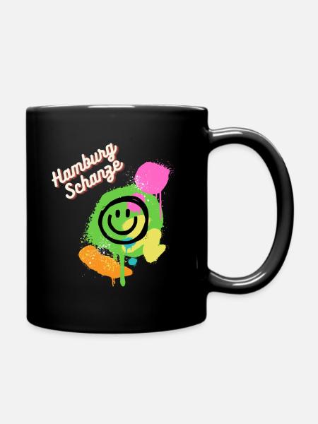 HH Schanze - Tasse einfarbig - Schwarz