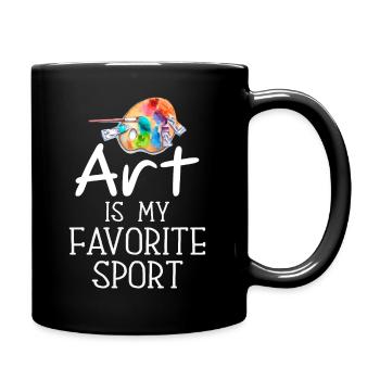 Artist - Art Is My Favorite Sport - Full Colour Mug - black - Right