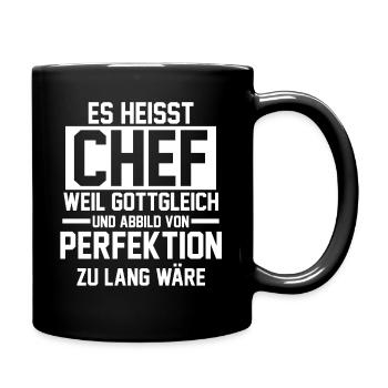 Arbeit Kollegen Büro Teamleiter Führungskraft Chef - Tasse einfarbig - Schwarz - Rechts