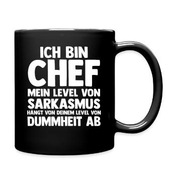 Arbeit Kollegen Büro Teamleiter Führungskraft Chef - Tasse einfarbig - Schwarz - Rechts