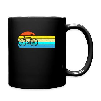 Retro Bike Adventure VTT Roulez à travers les montagnes avec style - Mug uni - noir - Droite