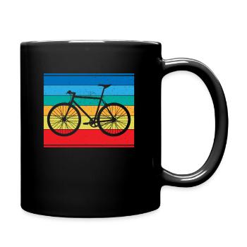 Retro-Bike Design für Abenteurer, Radler und Biker - Tasse einfarbig - Schwarz - Rechts