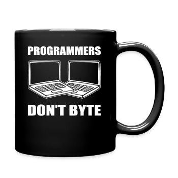 Lustige Computerprogrammierer Softwareentwickler - Tasse einfarbig - Schwarz - Rechts