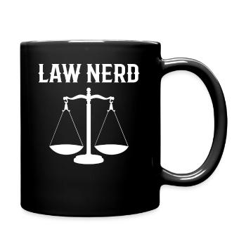 Law Nerd Jurastudent - Tasse einfarbig - Schwarz - Rechts