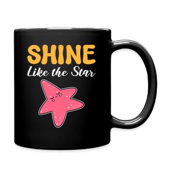 Shine Like The Star Aquaristin - Tasse einfarbig - Schwarz - Rechts