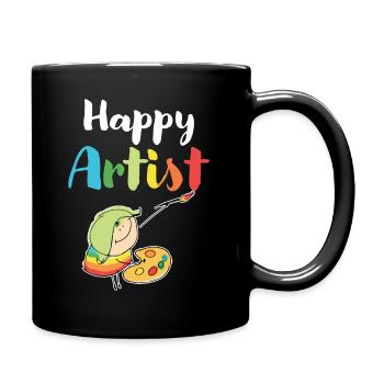 Happy Artist - Full Colour Mug - black - Right