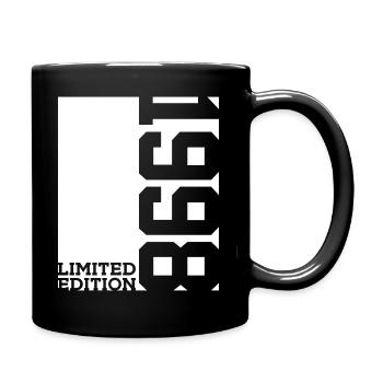 28. GEBURTSTAG LIMITED EDITION 1998 - Tasse einfarbig - Schwarz - Rechts