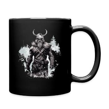 Wahallas Schützer Beschützer des ewigen Ruhms - Tasse einfarbig - Schwarz - Rechts