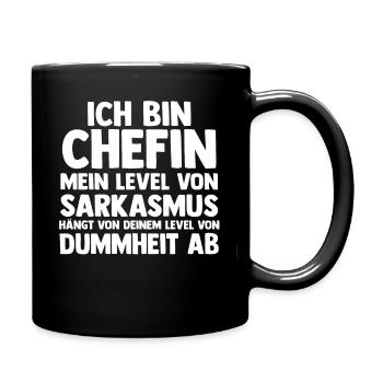 Arbeit Kollegen Büro Teamleiter Führungskraft Chef - Tasse einfarbig - Schwarz - Rechts
