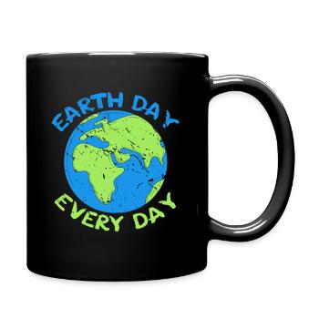 Anniversaire de la planète Jour de la Terre Jour de la Terre Tous les jours - Mug uni - noir - Droite