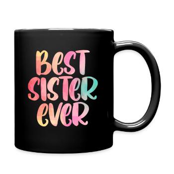 Sister Design Mothers Day - Full Colour Mug - black - Right