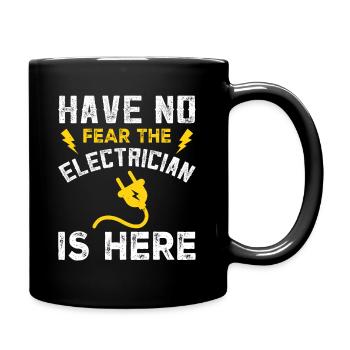 Electrician, Master Electrician, Craftsman, Occupation: Electricity - Full Colour Mug - black - Right