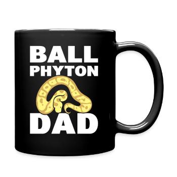 Ball Python Dad Serpentologe - Tasse einfarbig - Schwarz - Rechts