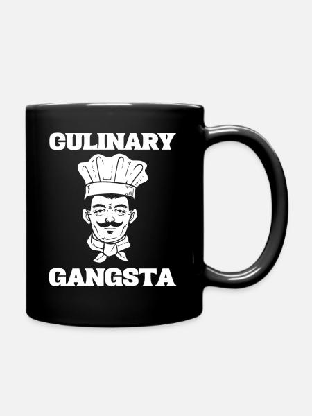 Culinary Gangsta Koch - Tasse einfarbig - Schwarz