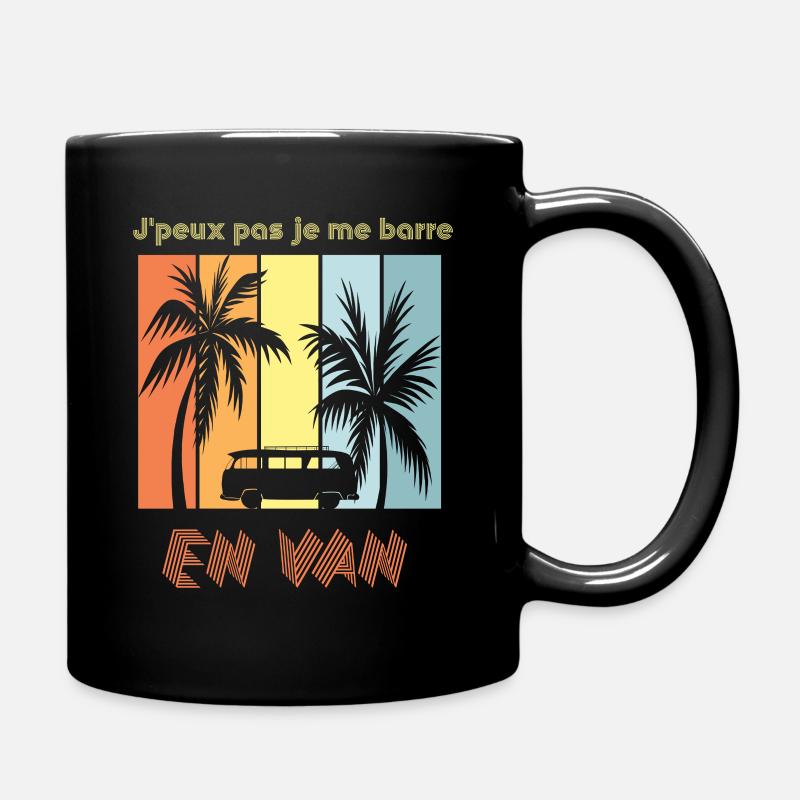 J'peux pas je me barre en van - Mug uni - noir