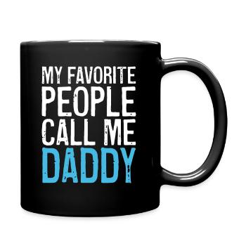 Les hommes mes gens préférés m’appellent papa - Mug uni - noir - Droite