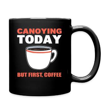 Canyoning Humor Feder - Tasse einfarbig - Schwarz - Rechts
