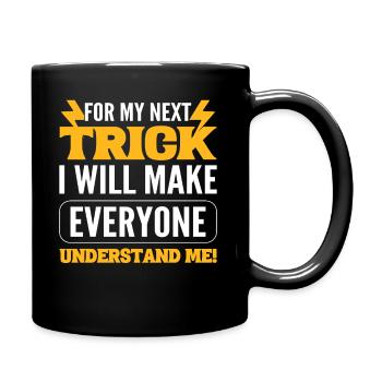 Magier Humor Zauberer - Tasse einfarbig - Schwarz - Rechts