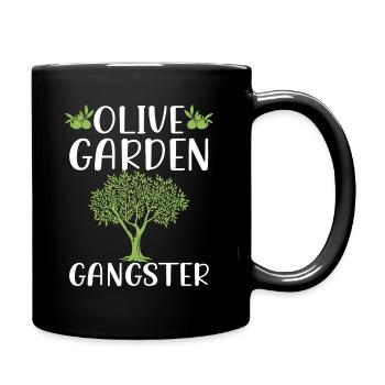 Olive Garden, Gardening, Olive Graphic - Full Colour Mug - black - Right