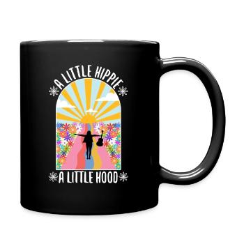 A Little Hippie A Little Hood - Full Colour Mug - black - Right