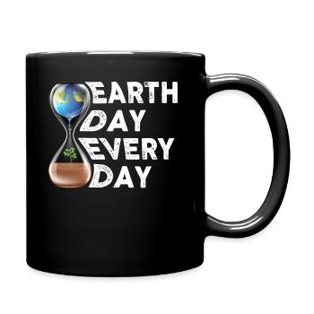 Earth Day Everyday Environmental Awareness - Full Colour Mug - black - Right
