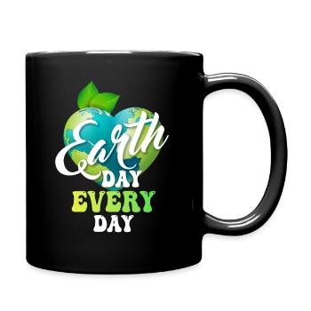 Earth Day Everyday Environmental Awareness - Full Colour Mug - black - Right