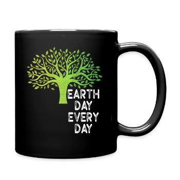 Earth Day Everyday Environmental Awareness - Full Colour Mug - black - Right