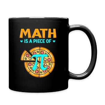 Pi jour 3.14 Math est un morceau de pizza - Mug uni - noir - Droite