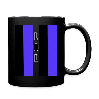 Lol Shirt - Tasse einfarbig - Schwarz - Rechts