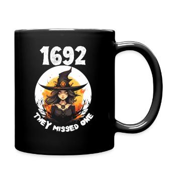 1692 Salem - Magisches Hexen Design für Halloween - Tasse einfarbig - Schwarz - Rechts