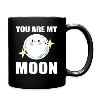 You Are My Moon Astrologe - Tasse einfarbig - Schwarz - Rechts