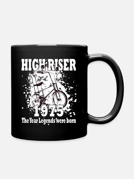 HIGH RISER - 1975 - Year of birth - Bonanzarad - Full Colour Mug - black