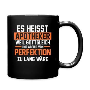 Apotheke Pharmazie Mediziner Apotheker - Tasse einfarbig - Schwarz - Rechts