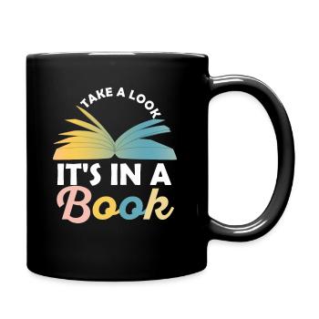 Jetez un coup d’œil C’est dans un rat de bibliothèque de lecture de livre - Mug uni - noir - Droite